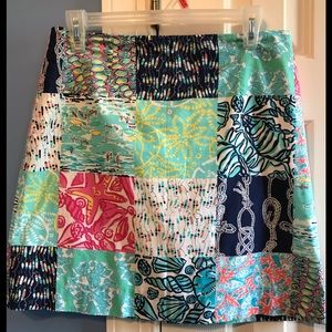 Lilly Pulitzer Patchwork print skirt